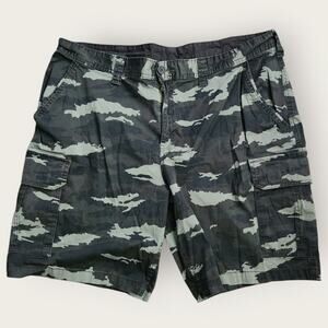George Camo Shorts Men's Size 42" Green Cargo Summer Wear